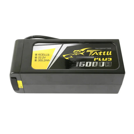 Tattu Plus 16000mAh 22,2V 15C 6S1P Lipo Akkupack mit AS150+XT150 Stecker - LiPo24.de