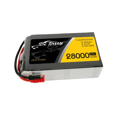 Tattu 28000mAh 22,2V 25C 6S1P Lipo Akkupack mit AS150+XT150 - LiPo24.de