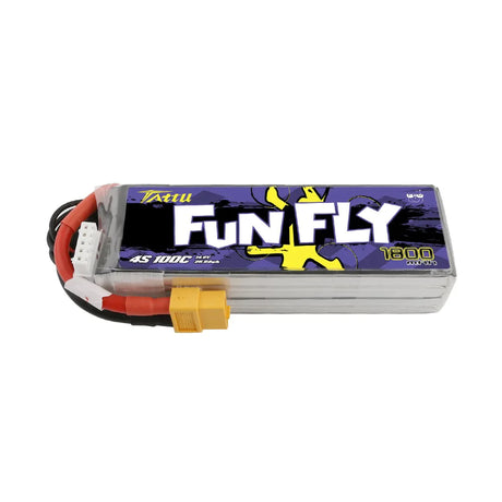 Tattu Funfly Serie 1800mAh 14.8V 100C 4S1P Lipo Akku mit XT-60 Stecker - LiPo24.de