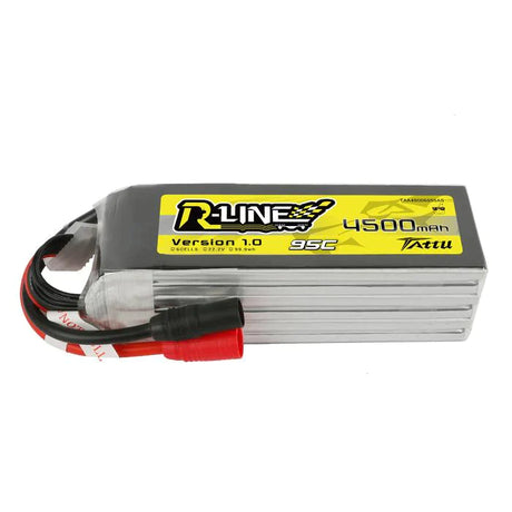 Tattu R-Line 22.2V 4500mAh 6S 95C FPV Lipo Akku mit AS150 Stecker - LiPo24.de