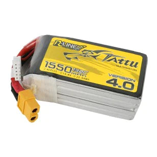 Tattu R-Line Version 4.0 1550mAh 14,8V 130C 4S1P Lipo Akku XT60 Stecker - LiPo24.de