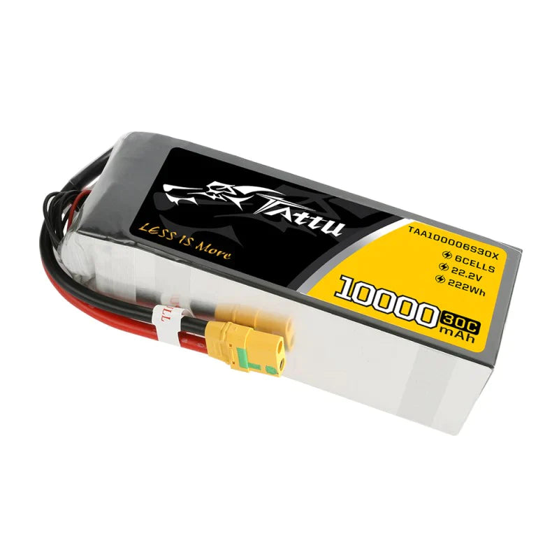 Tattu 10000mAh 22,2 V 30 C 6S1P Lipo-Akkupack mit XT90-S - LiPo24.de