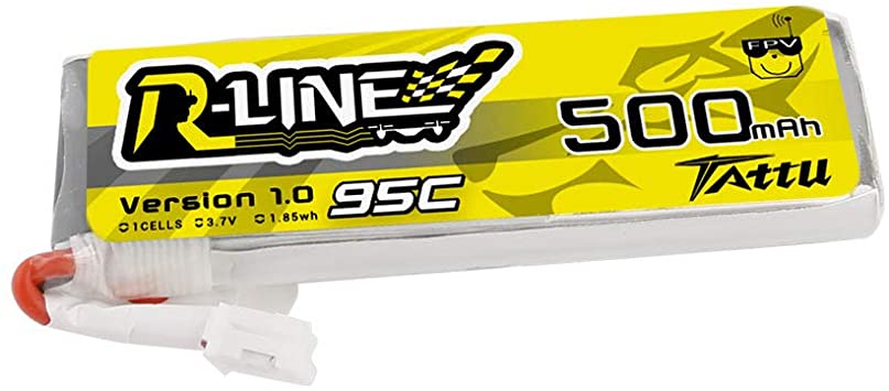 Tattu R-Line 500mAh 3.7V 1S1P 95C Lipo Akku - LiPo24.de