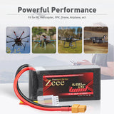 Zeee Premium Series 3S Lipo Akku 4200mAh 11.4V 120C Soft Case mit XT60 Stecker für Rock Crawler Flugzeug Rennmodelle (2 St.) - LiPo24.de