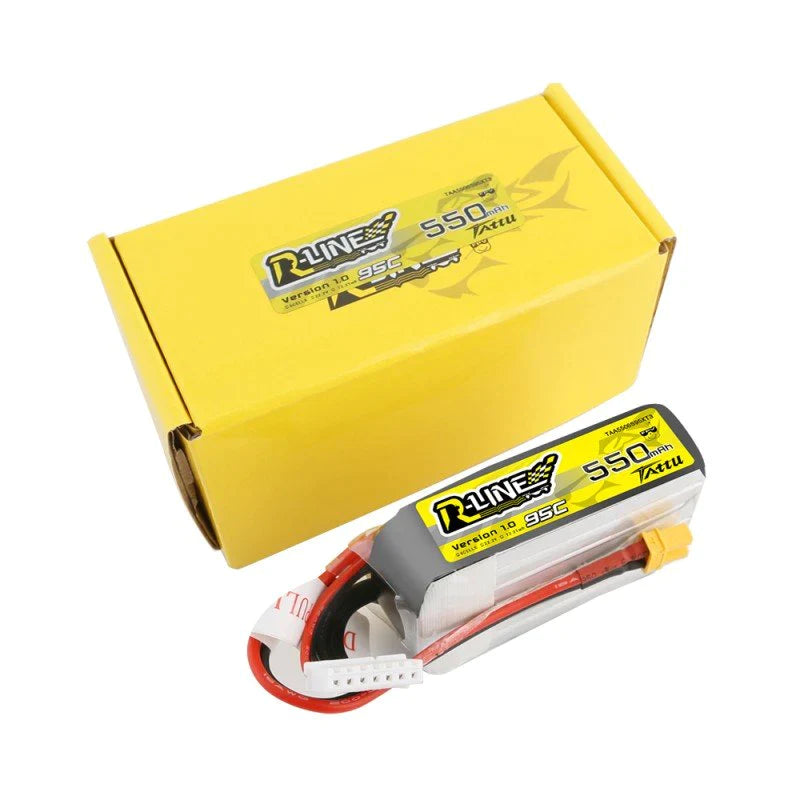 Tattu R-Line 550mAh 22.2V 6S1P 95C Lipo Akku mit XT30 - LiPo24.de