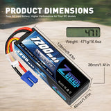 Zeee 3S Lipo Akku 7200mAh 11,1V 80C mit EC5-Anschluss Hartschalenkoffer für RC-Car-RC-Modelle (2 Packungen) - LiPo24.de