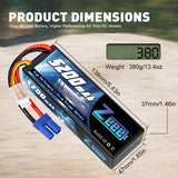 Zeee 3S Lipo Akku 5200 mAh 11,1 V 80 C mit EC5-Anschluss Hartschalenkoffer für RC-Car-Rennmodelle - LiPo24.de