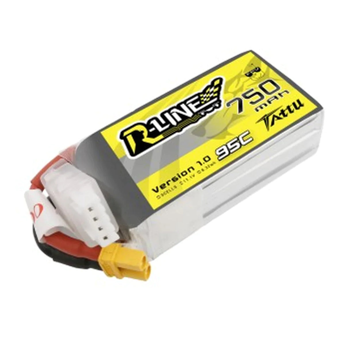 Tattu R-Line 750mAh 11.1V 3S1P 95C Lipo Akku mit XT30 Stecker - LiPo24.de