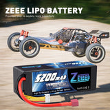 Zeee 4S Lipo Batterie 5200mAh 14,8V 50C Hard Case Deans Plug - LiPo24.de