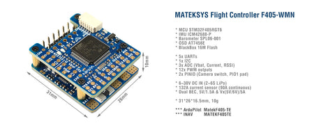 Matek Systems F405-WMN Flugsteuerung