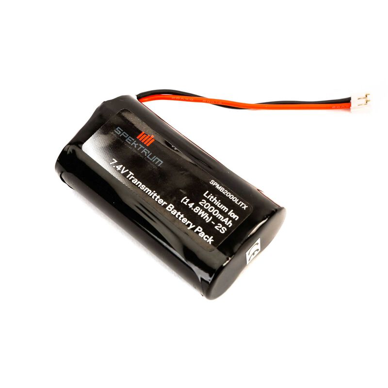 Spektrum 7,4 V 2000 mAh 2S Li-Ionen-Senderbatterie - LiPo24.de