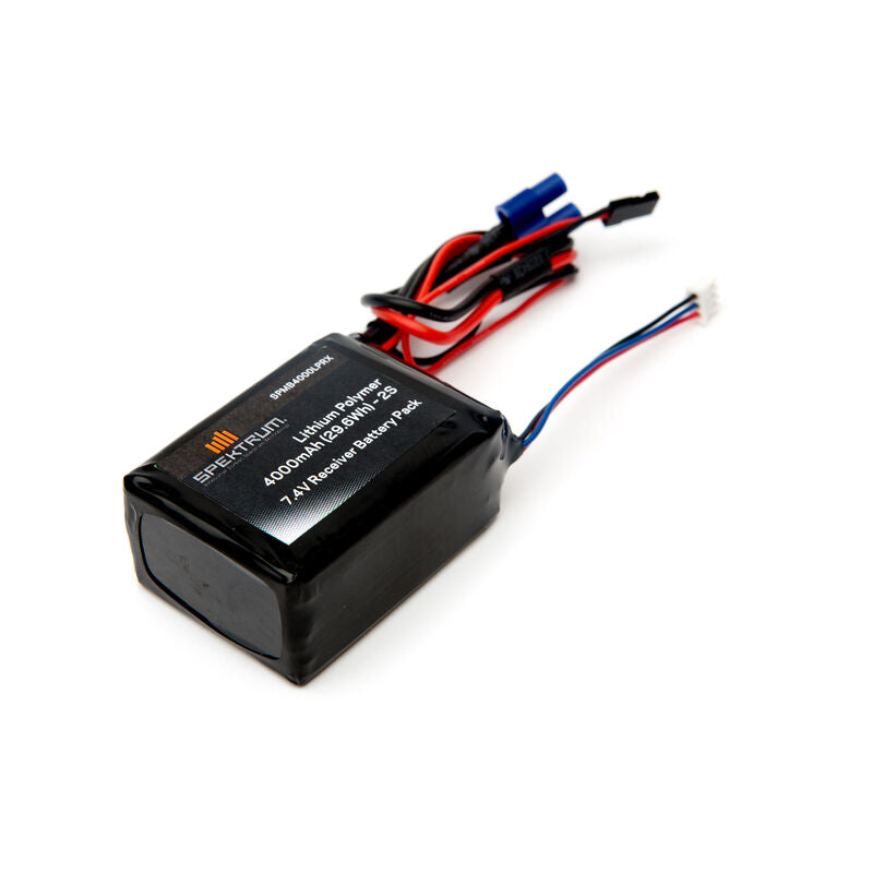 Spektrum 7,4 V 4000 mAh 2S LiPo Empfängerakku: Universalempfänger, EC3 - LiPo24.de