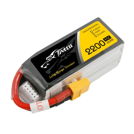 Tattu 2200mAh 14.8V 45C 4S1P Lipo Akku mit XT60 - LiPo24.de