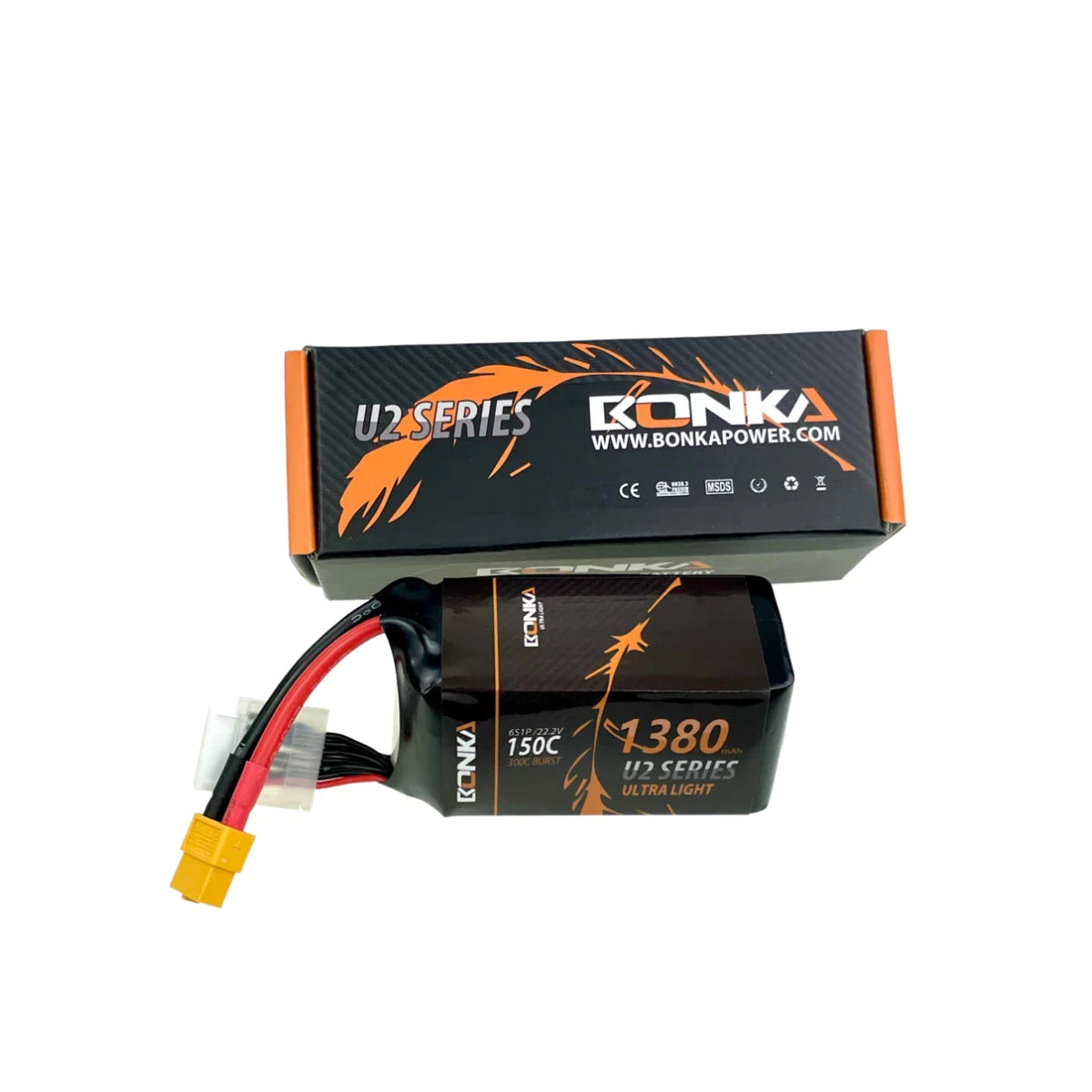 Bonka Lipo Akku1380mAh 22,2V 150C/300C FPV XT60 - LiPo24.de