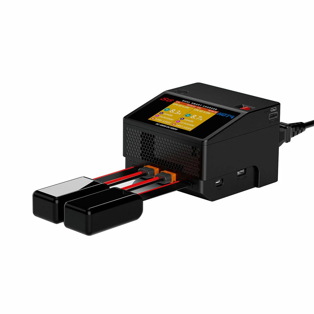 HOTA S6 AC 400W DC 325W*2 15A*2 Dual Channel LiPo 1-6S