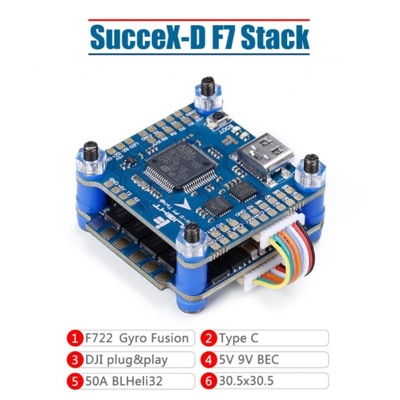 iFlight SucceX-D F7 Stack V2.2 DJI Fligt Tower I DJI kompatibel