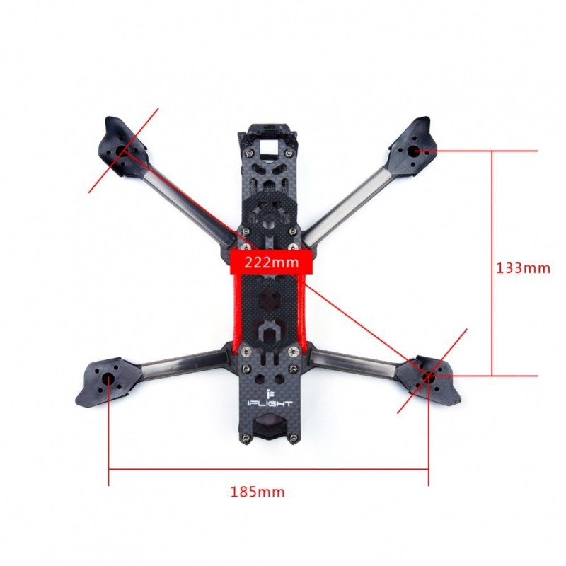 iFlight TITAN DC5 V1.4 HD Freestyle Frame Kit I FPV Freestyle Frame