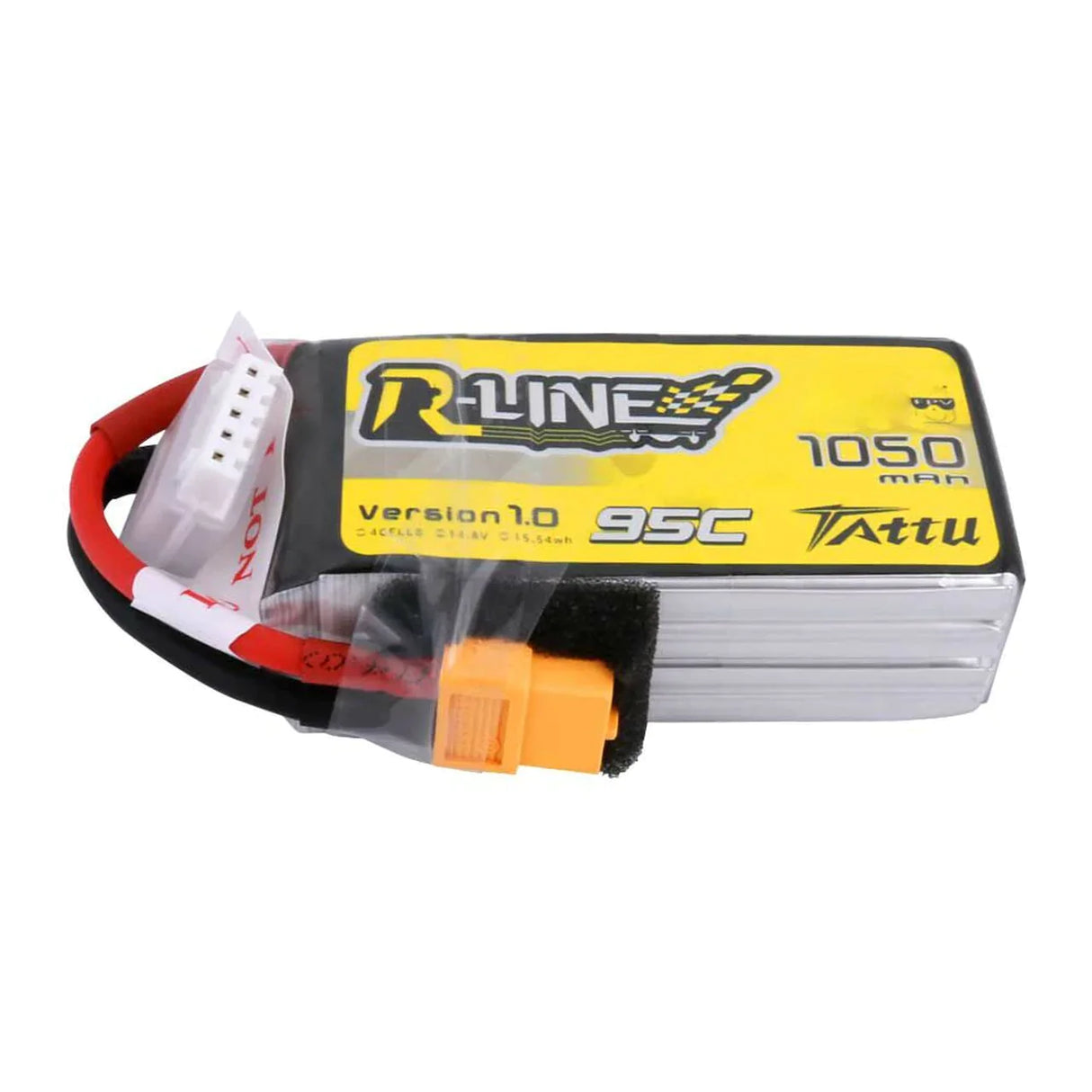 Tattu R-Line 1050mAh 95C 22.2V 6S1P Lipo Akku mit XT60 Stecker - LiPo24.de