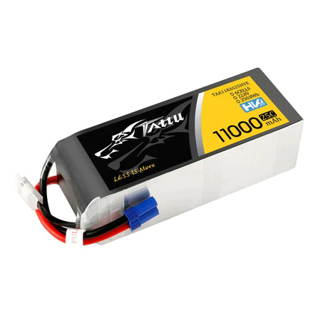 Tattu 11000 mAh 22,8 V HV 25 C 6S1P Lipo Akkupack mit XT90-S Stecker - LiPo24.de