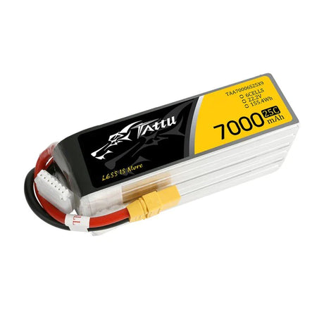 Tattu Lipo 6S 7000mAh 22,2V 25C Akkupack mit XT90 - LiPo24.de